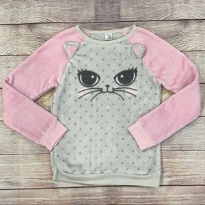 Girls Fuzzy Cat Sweater 🐱